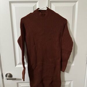 Abercrombie & Fitch Women's Turtleneck Dress - Deep Brown